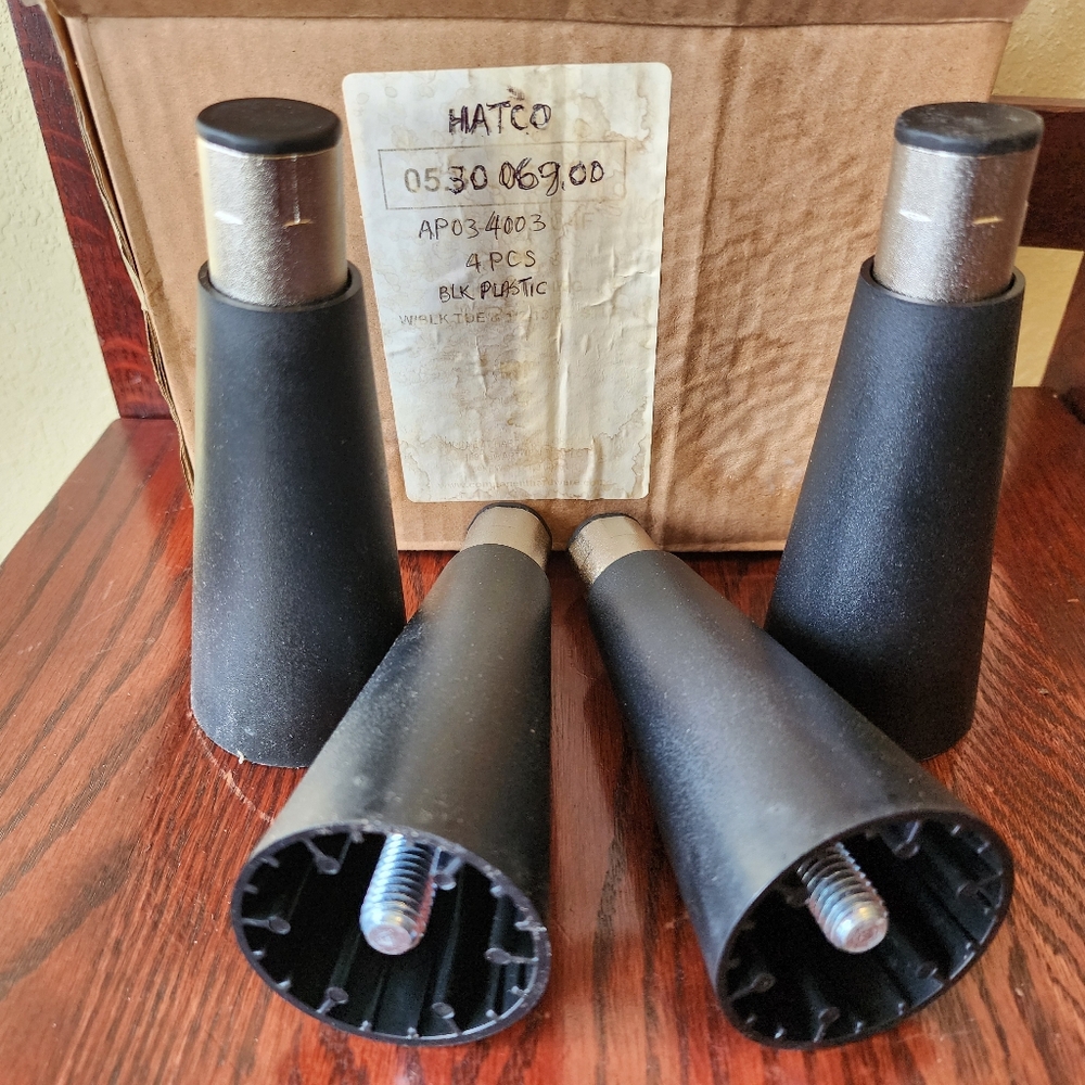 Hatco 05.30 069.00 kitchen plastic table legs, (box of 4)